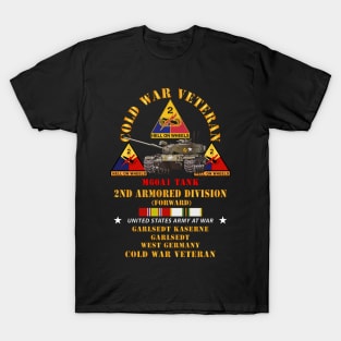 Cold War Vet - 2nd Armored Division - Garlstedt, Germany - M60A1 Tank w COLD SVC T-Shirt